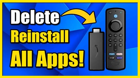 how to reinstall firestick.